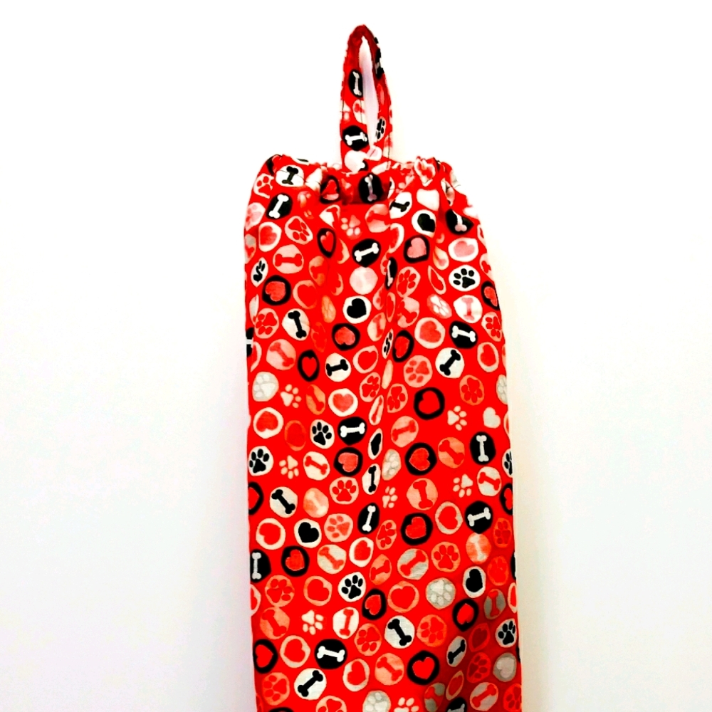 Dog Paws Grocery Plastic Bags Holder